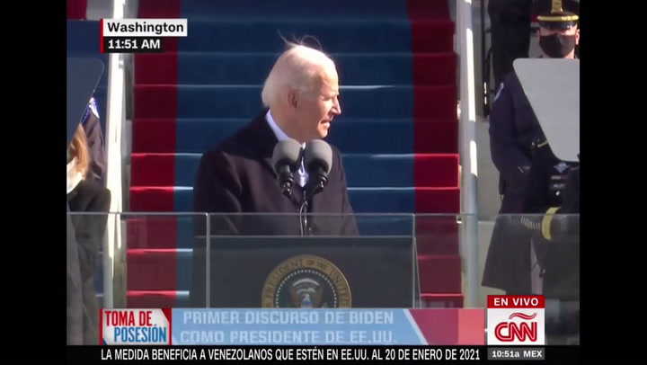 El discurso de asunción de Joe Biden - Fuente: CNN