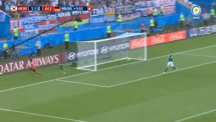 El gol de Corea del Sur que marcó el 2-0 y dejó a Alemania afuera del Mundial - Fuente: Tv Pública