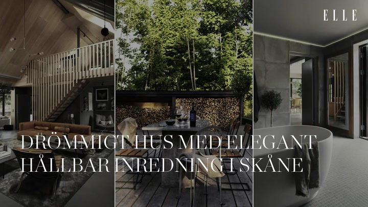 Drömmigt hus med elegant och hållbar inredning i Skåne