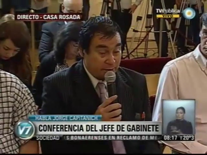Jorge Capitanich habló del paro nacional del 10 de abril convocado por las CGT opositoras (Canal 7)