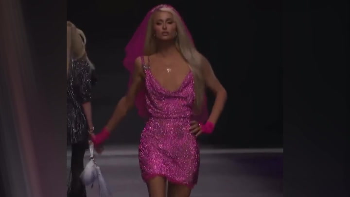 Paris Hilton shocks fans by closing at Milan Fashion Week for Versace