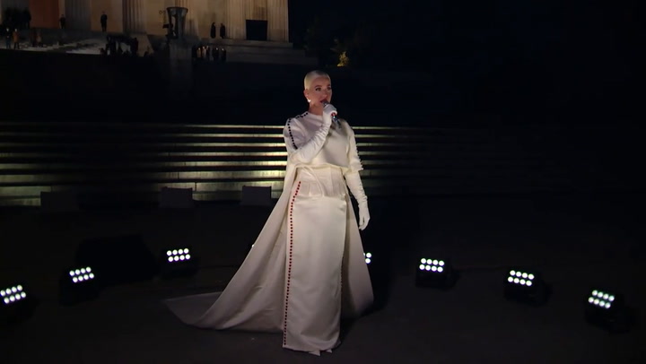 Katy Perry presentó 'Firework' en el día inaugural del gobierno Biden-Harris - Fuente:  Biden Inaugu