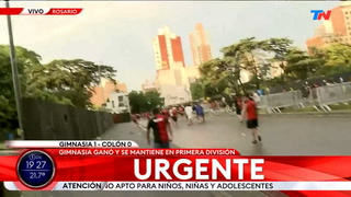 Incidentes en Rosario tras el descenso de Colón de Santa Fé