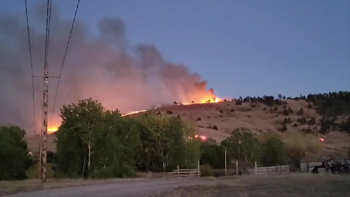 Auburn Fire blazes in South Dakota as evacuations ordered