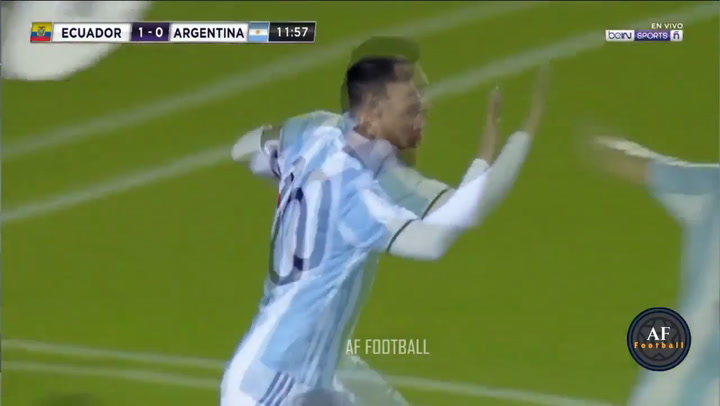 Ecuador-Argentina: el hat-trick de Messi