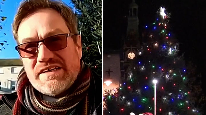 Town councillor defends 'wonky' viral Christmas tree as locals 'learn to love it'