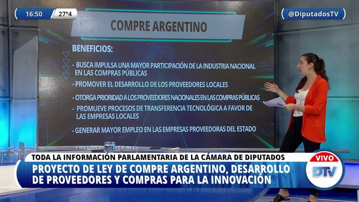 Beneficios del proyecto de ley de Compre Argentino y Desarrollo de Proveedores