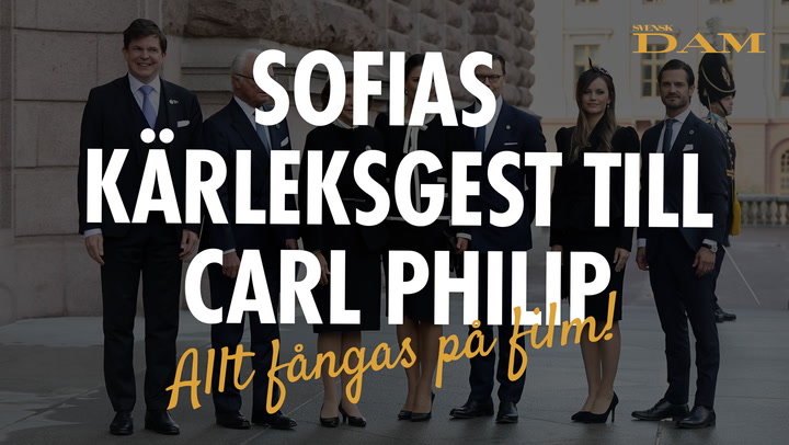 Se filmen: Sofias romantiska ögonblick med Carl Philip!