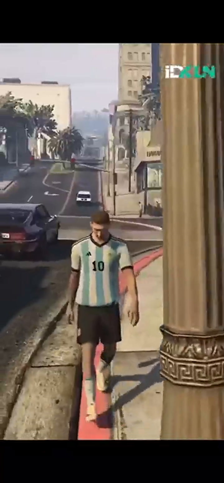 De Paul, guardaespaldas de Messi: la divertida versión de GTA de las dos figuras de la selección