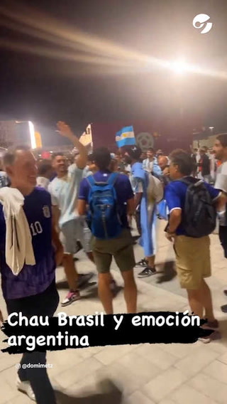 Mundial de Qatar 2022. La reacción de los hinchas argentinos ante la eliminación de Brasil