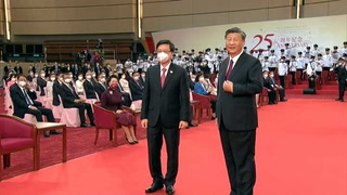 Hong Kong. Sin manifestaciones debido a las medidas de seguridad, Xi Jinping encabezó los festejos por el 25º aniversario de la recuperación de la isla