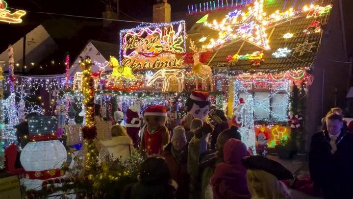 Man covers home with 10,000 lights to ‘bring back the magic’ of Christmas