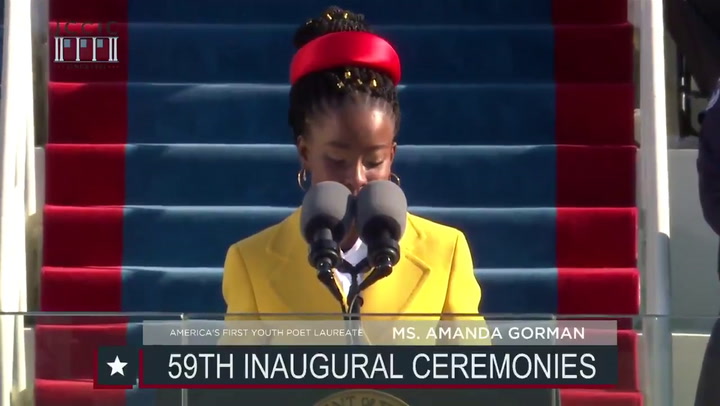 Amanda Gorman, 22, es la poeta inaugural más joven de la historia de Estados Unidos - Fuente: