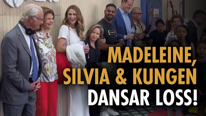 Se filmen! Här börjar Madeleine, Silvia & kungen plötsligt att dansa – i Brasilien