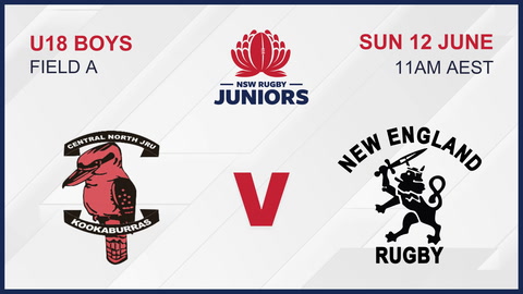 12 June - U18boys Field 2 - Central North V New England Rugby