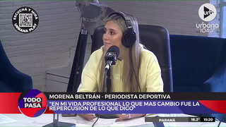 Morena Beltrán recordó el tenso cruce con Riquelme