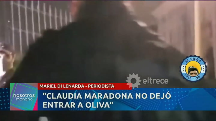 Rocío Oliva no le permitieron ingresar al velatorio de Diego Maradona - Fuente: eltrece