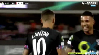 Triunfo de West Ham con gol de Lanzini