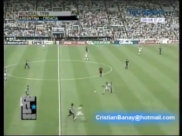 Argentina 1 - Croacia 0. Mundial Francia 1998