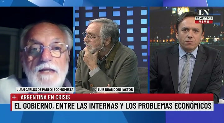 Juan Carlos De Pablo: 'El gobierno no tiene idoneidad política ni económica'