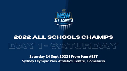 24 September - Athletics NSW - All Schools Championship - Day 1