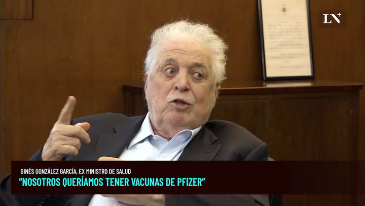 Ginés González García “Nosotros queríamos tener vacunas de Pfizer”