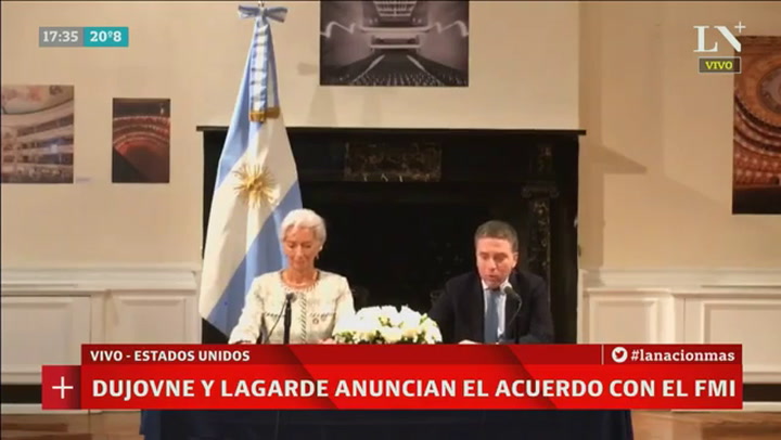 Lagarde y Dujovne anunciaron la nueva negociación entre el Gobierno y el FMI