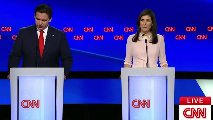 “You Can’t Take The Un Out Of The Ambassador” Desantis Fires At Haley In Gop Debate