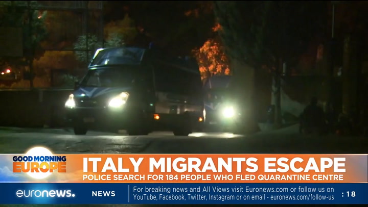 Caos en Sicilia por fugas masivas de migrantes en cuarentena; enviarán militares