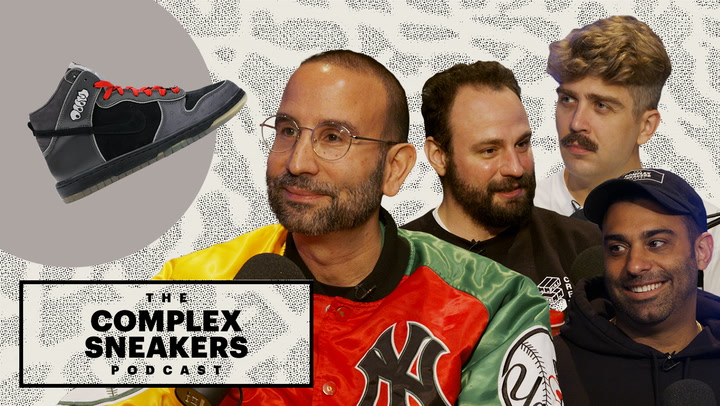 The Complex Sneakers Podcast is co-hosted by Joe La Puma, Brendan Dunne, and Matt Welty. This week, they welcome back friend of the show Premium Pete, a renaissance man who's gone from sneaker retail to podcasting to pasta sauce to acting and everywhere in between. Pete joints the crew to share footwear stories—like how he got Air Force 1s while locked up or his stash of 400 pairs of MF Doom x Nike SB Dunk Highs—and reminisce on his journeys. Also, the gang cracks open some Manhattan specials, preps for ComplexCon, and gives some analysis on the latest UFC card.