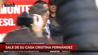 Atentado a Cristina Kirchner: así salió la Vicepresidenta de su domicilio por primera vez después del ataque