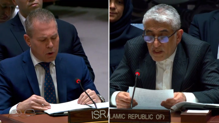 Israel and Iran face-off at UN Security Council after drone attack