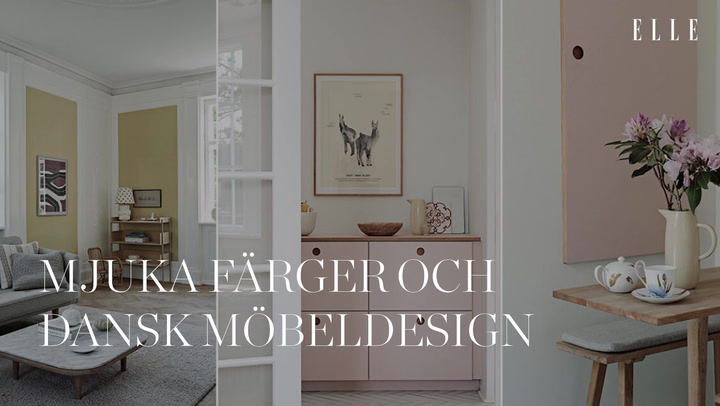 Mjuka färger och dansk möbeldesign