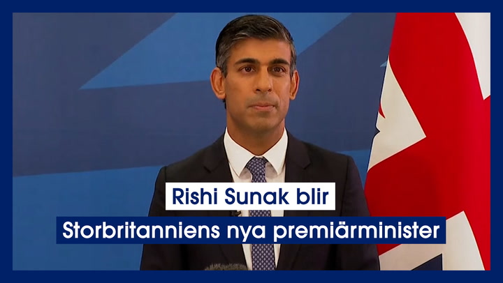 Rishi Sunak blir Storbritanniens nya premiärminister