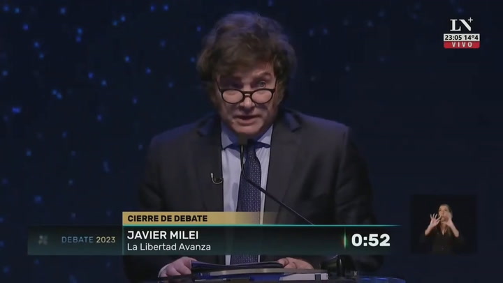 Javier Milei: 'Hemos escuchando la posición de candidatos que parece que son marcianos'