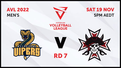 19 November - Australian Volleyball League Mens 2022 - R7 - Melbourne Vipers v Queensland Pirates