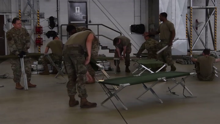 US military air base in Germany prepares for arrival of Afghan evacuees
