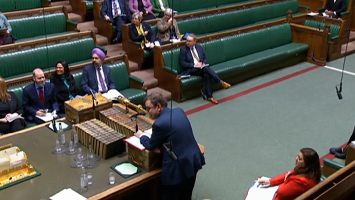 Moment MP's phone alarm interrupts Commons debate