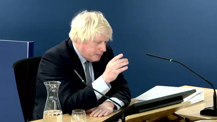 Boris Johnson chokes up speaking about Covid in 2020