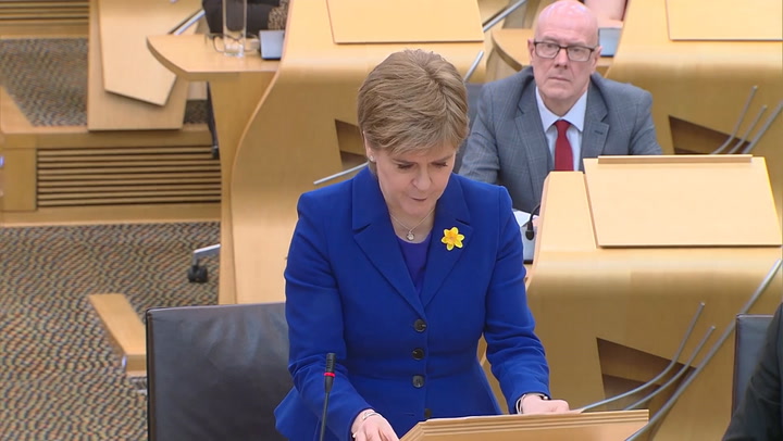 Tearful Nicola Sturgeon receives standing ovation after final First Minister speech
