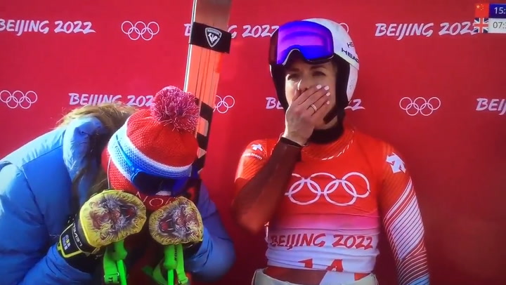 Terrible accidente en los JJOO de Beijing: una esquiadora estadounidense sufrió una grave lesión