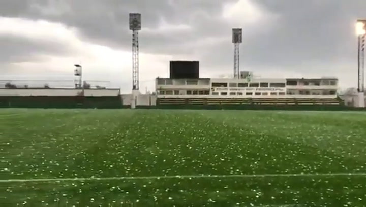 Se suspendieron por el granizo diversos partidos de futbol en la Provincia de Buenos Aires - Fuente: