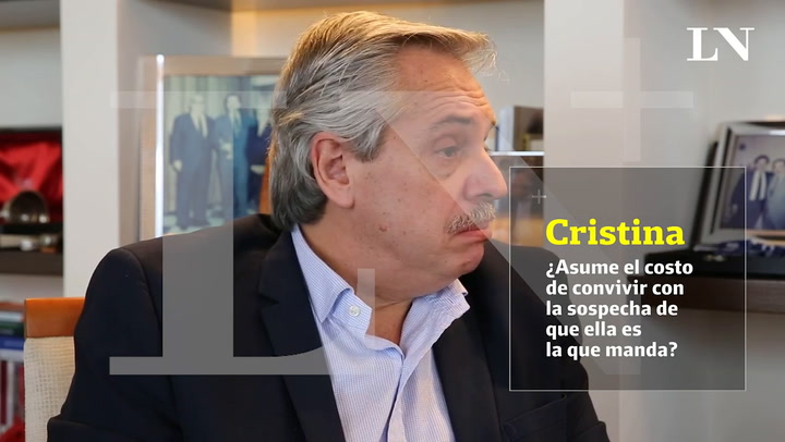 Alberto Fernández sobre las sospechas de que el poder sería de Cristina