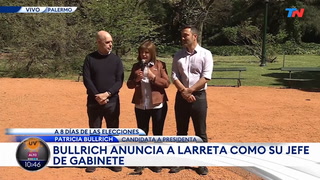 Patricia Bullrich anunció a Horacio Rodríguez Larreta como su Jefe de Gabinete