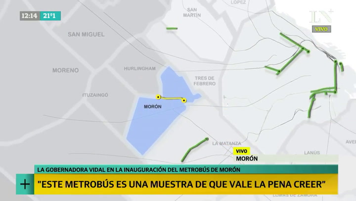 Las palabras de Macri en la inauguración del Metrobus del Oeste