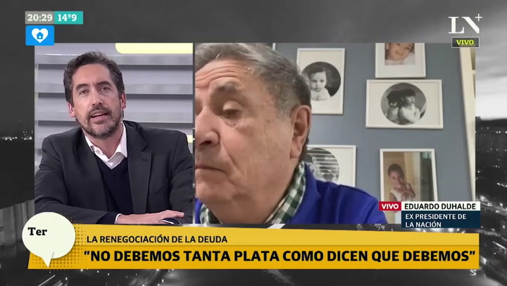Eduardo Duhalde sobre la expropiación de Vicentin: 'El responsable es Alberto Fernández'