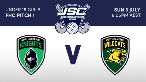 3 July - Hockey Vic Jsc - Fc1 - Knights V Wildcats