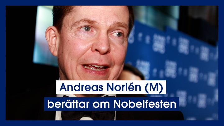 Andreas Norlén (M) berättar om Nobelfesten
