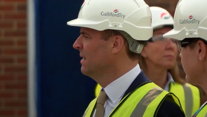 Dominic Raab attends construction of first secure school in the UK