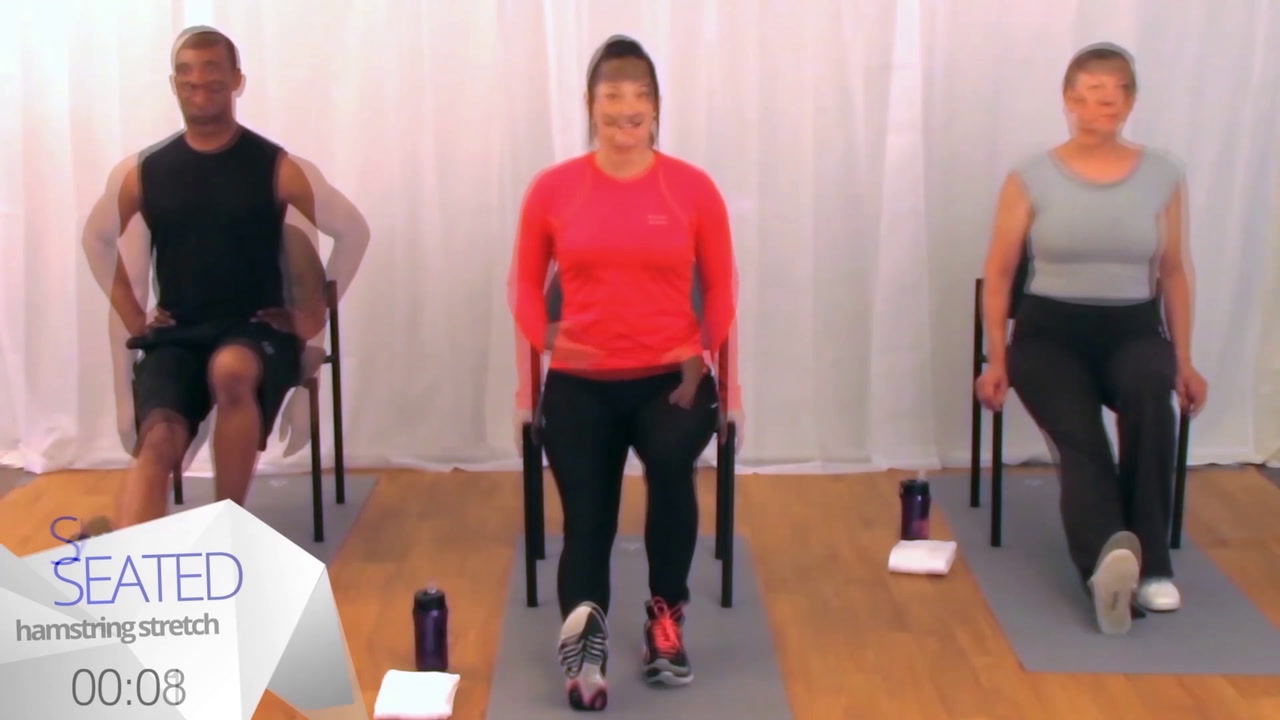 Seated Sciatica Stretching Workout For Seniors